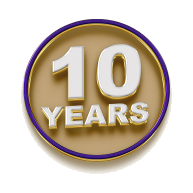 BitcoinTAF 10 year anniversary icon