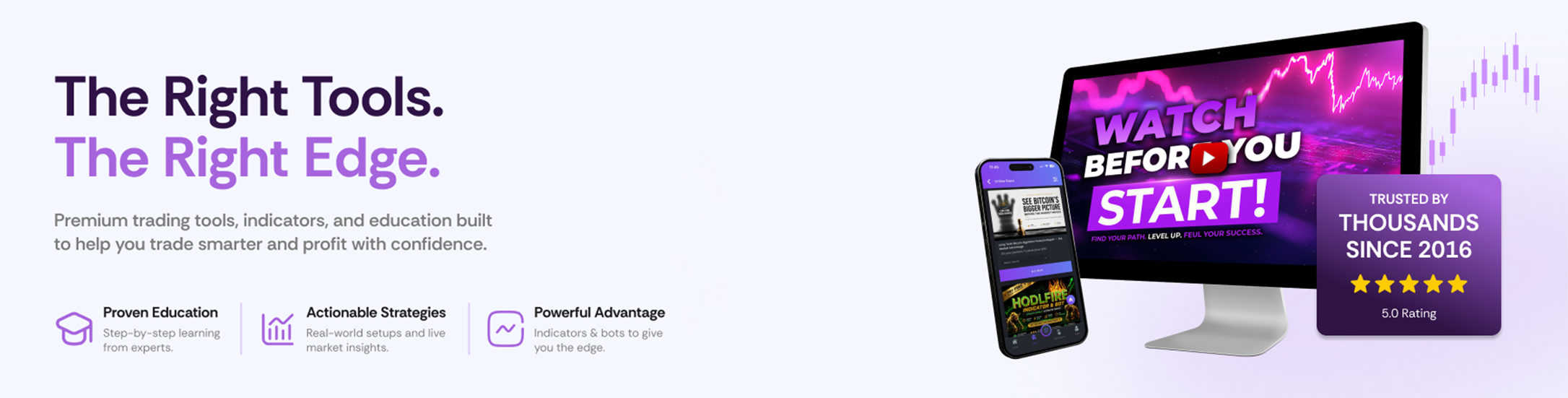 BitcoinTAF products and services banner